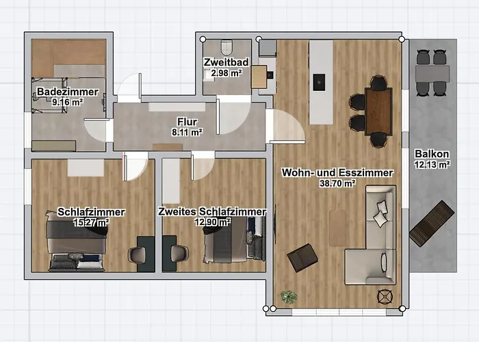 アパート Private I Sauna I Panorama I Design
